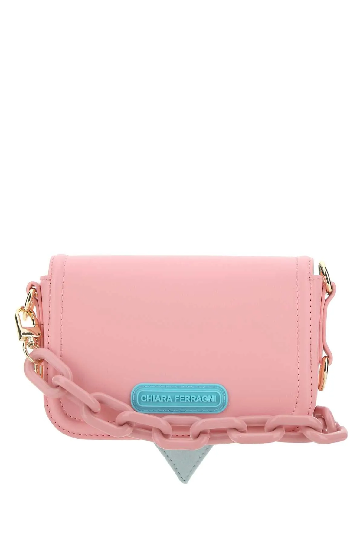 Chiara Ferragni Logo Embossed Chain-Linked Crossbody Bag