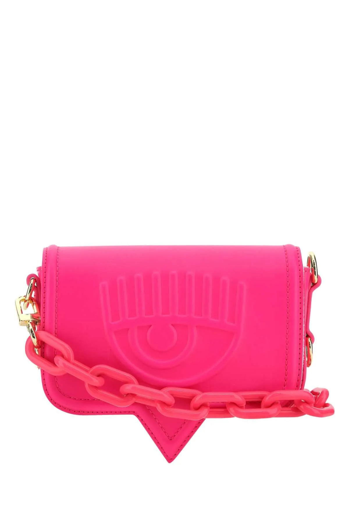 Chiara Ferragni Logo Embossed Chain-Linked Crossbody Bag
