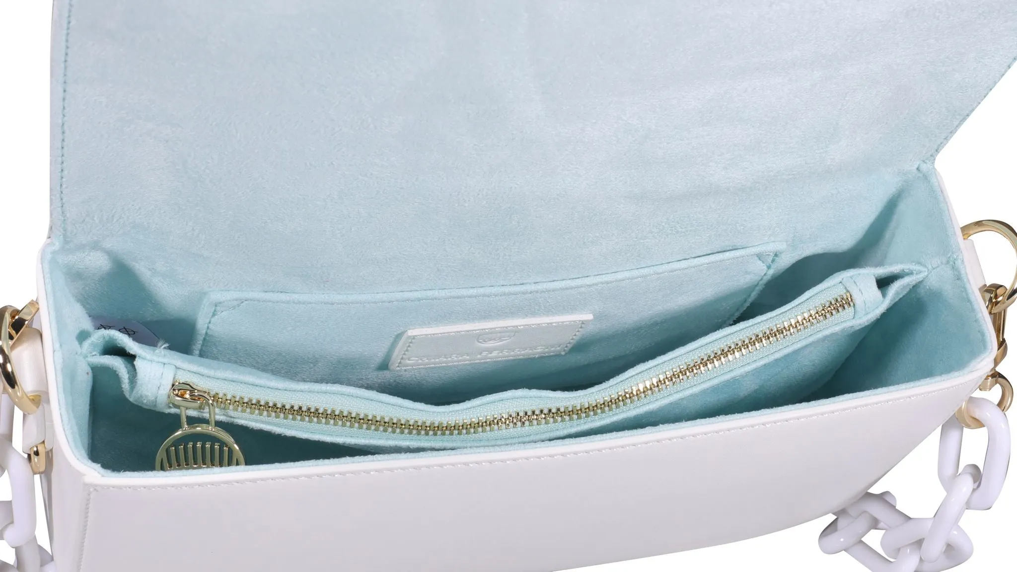 Chiara Ferragni Logo-Embossed Chain-Linked Shoulder Bag