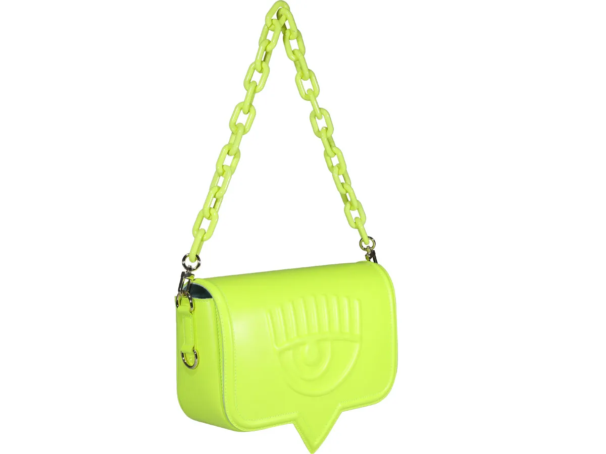 Chiara Ferragni Logo-Embossed Chain-Linked Shoulder Bag