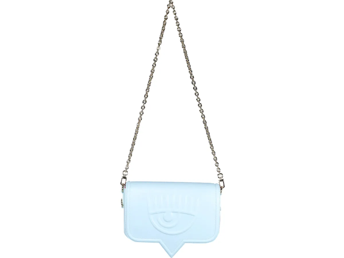 Chiara Ferragni Logo-Embossed Chain-Linked Shoulder Bag