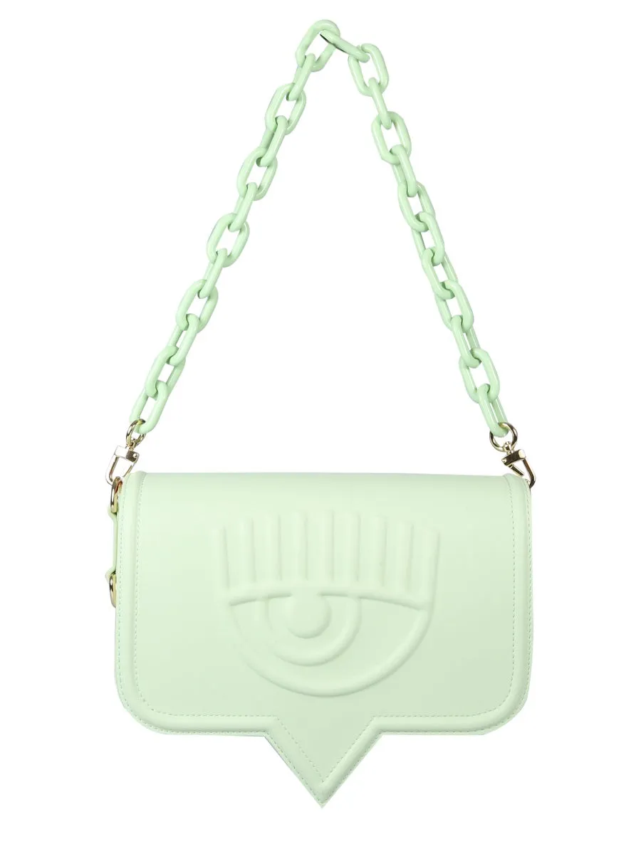 Chiara Ferragni Logo-Embossed Chain-Linked Shoulder Bag