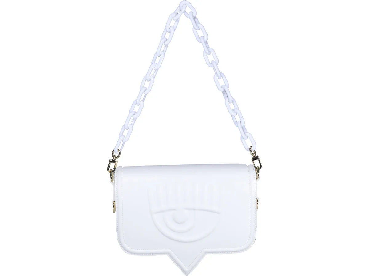 Chiara Ferragni Logo-Embossed Chain-Linked Shoulder Bag