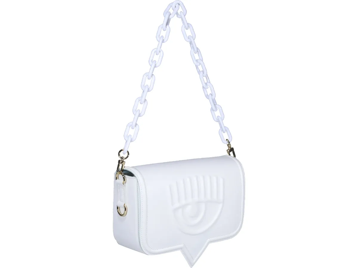 Chiara Ferragni Logo-Embossed Chain-Linked Shoulder Bag