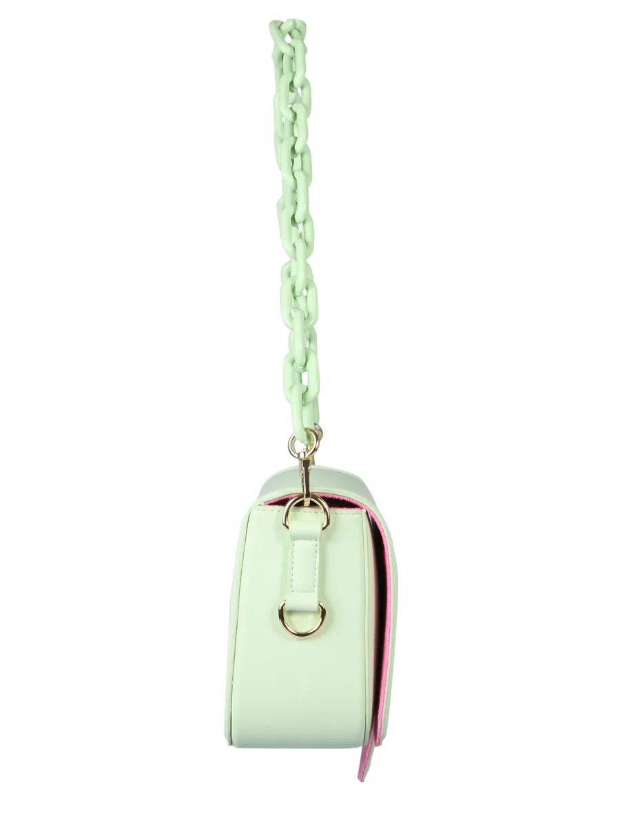 Chiara Ferragni Logo-Embossed Chain-Linked Shoulder Bag