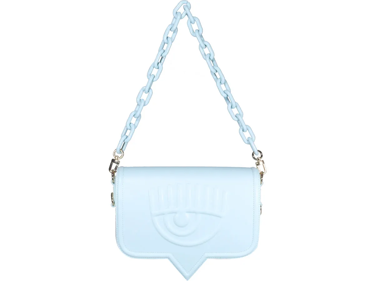 Chiara Ferragni Logo-Embossed Chain-Linked Shoulder Bag