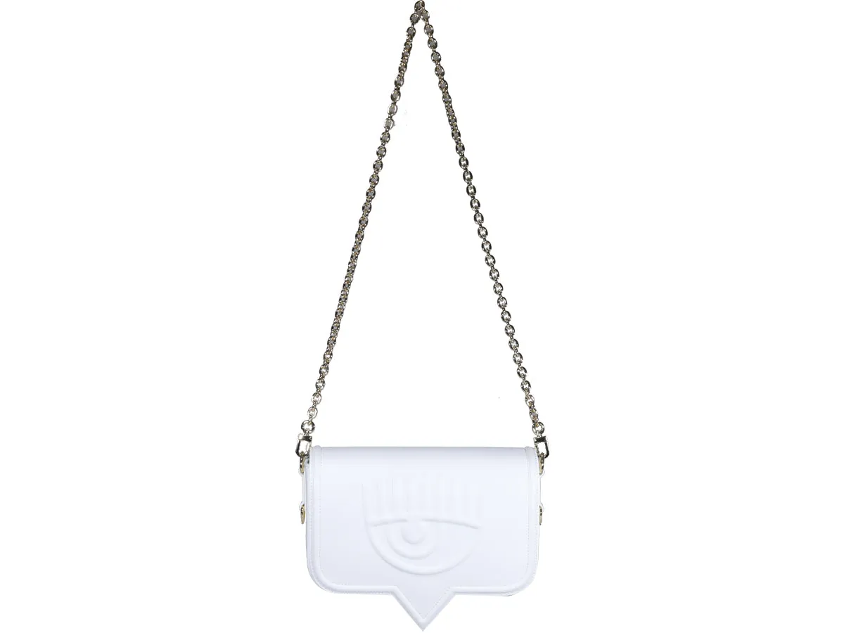 Chiara Ferragni Logo-Embossed Chain-Linked Shoulder Bag