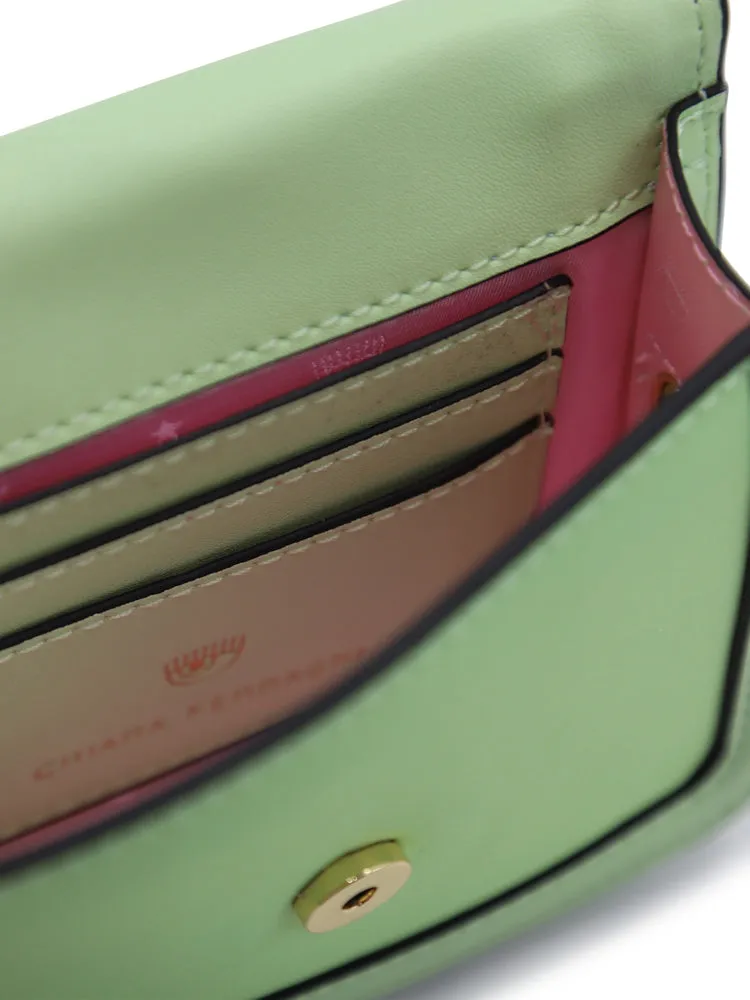Chiara Ferragni Logo-Plaque Chain-Linked Mini Shoulder Bag
