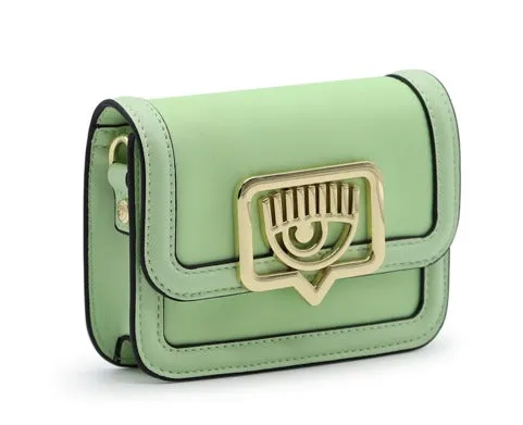 Chiara Ferragni Logo-Plaque Chain-Linked Mini Shoulder Bag
