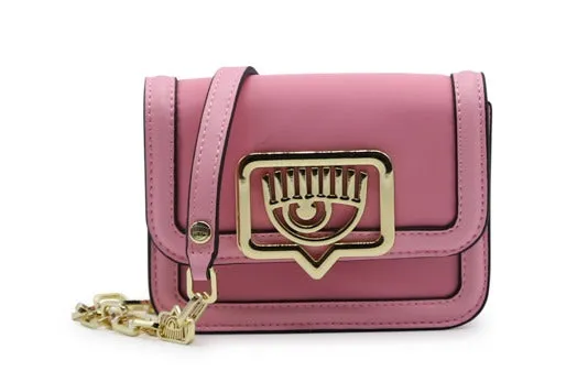 Chiara Ferragni Logo-Plaque Chain-Linked Mini Shoulder Bag