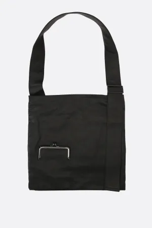 Clasp crossbody bag in grainy leather
