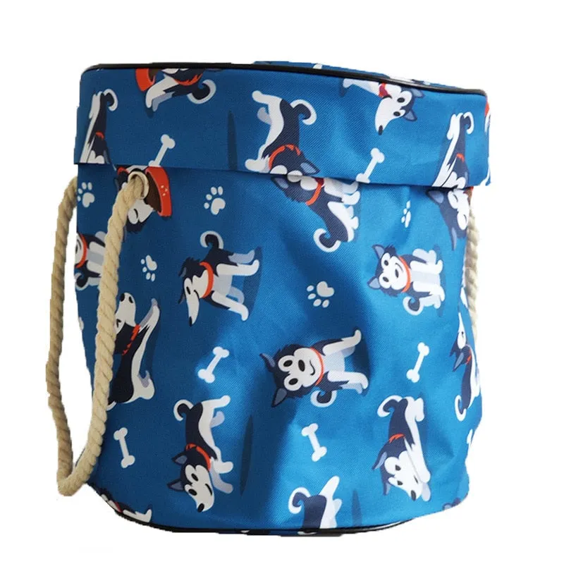 Clean-up Organizer Bucket Pouch Play Mat For Lego Toys Storage Container