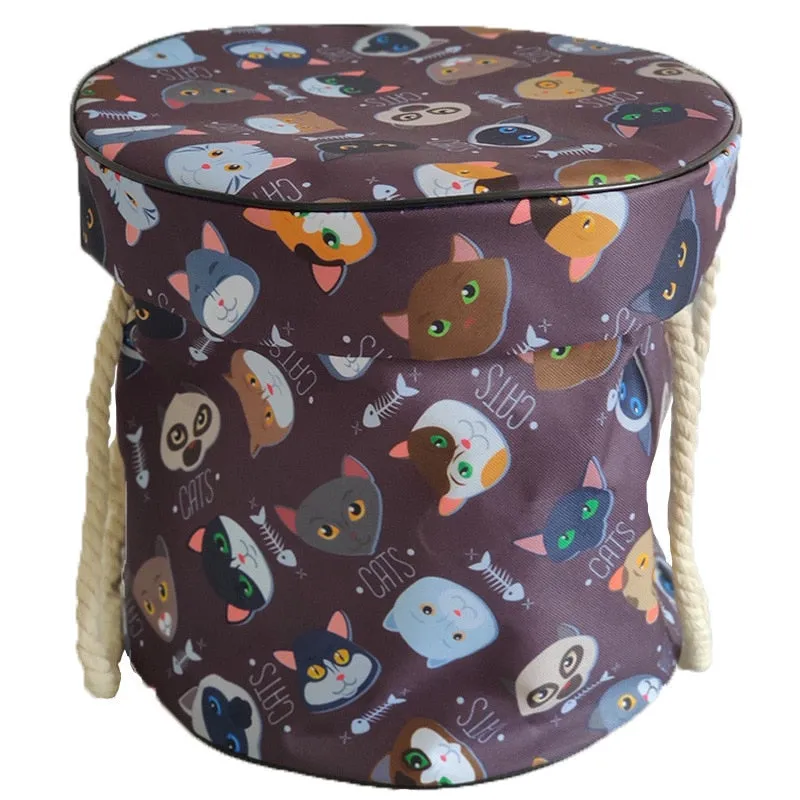Clean-up Organizer Bucket Pouch Play Mat For Lego Toys Storage Container