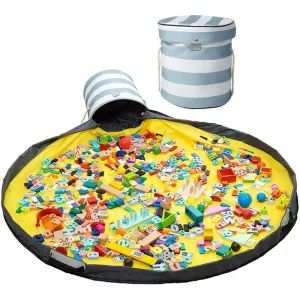 Clean-up Organizer Bucket Pouch Play Mat For Lego Toys Storage Container