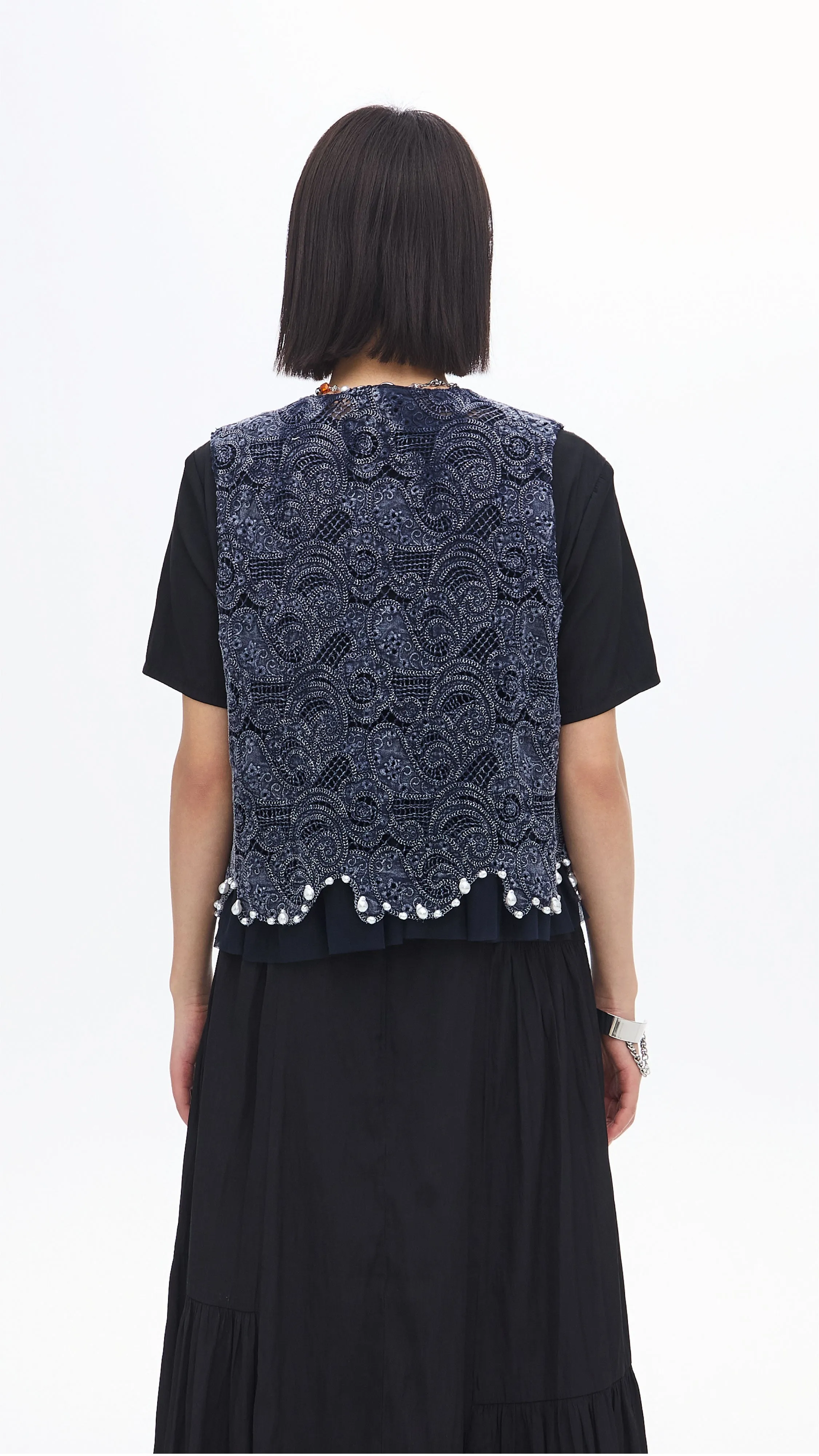 Cold Dye Lace Waistcoat