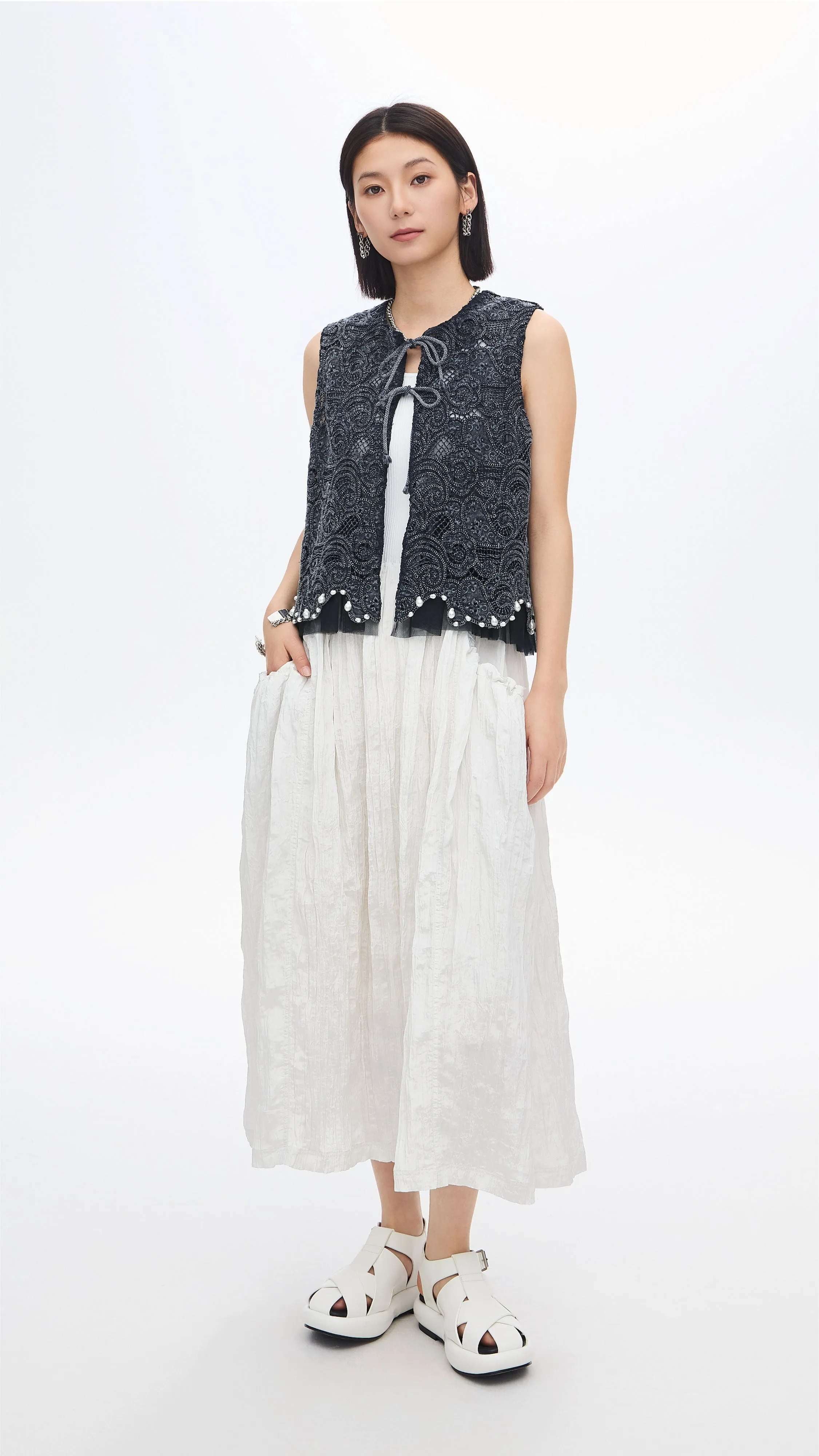 Cold Dye Lace Waistcoat