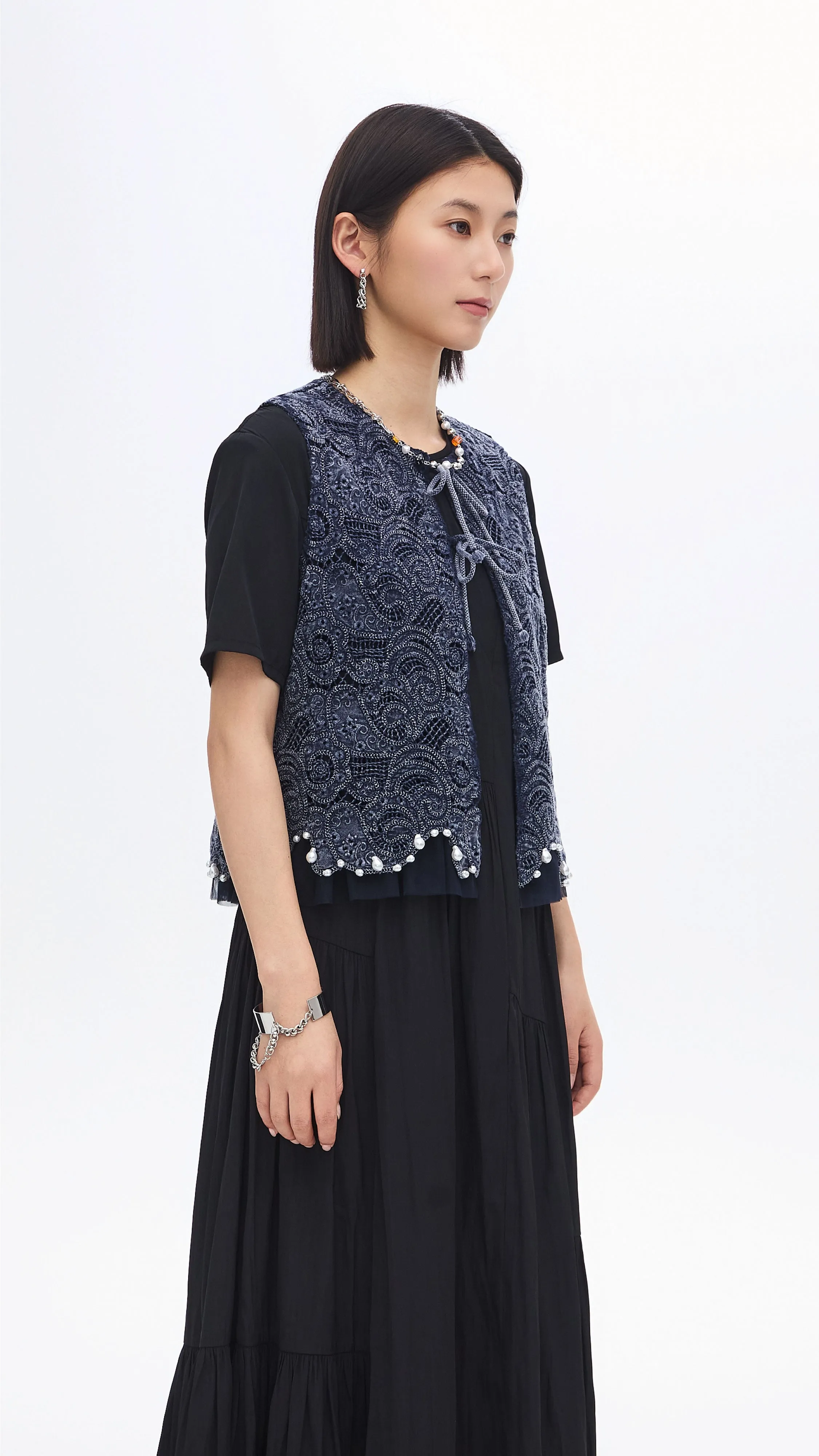 Cold Dye Lace Waistcoat