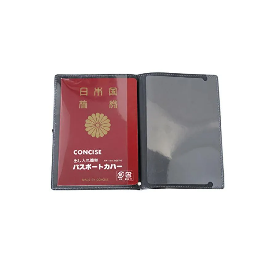 CONCISE Skimming Block Passport Cover Black  (30g)