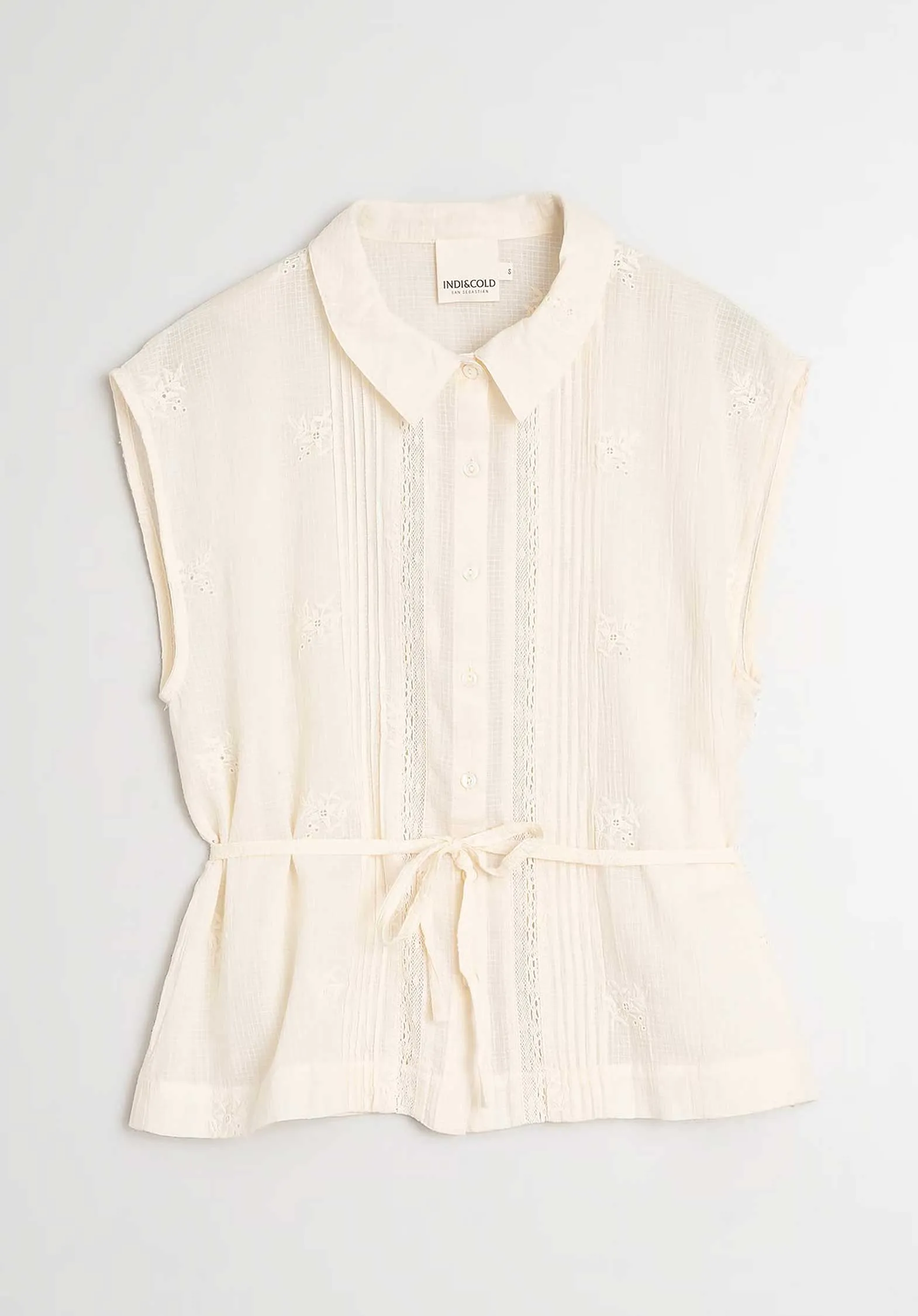 Cotton Embroidered S Bk225 Crudo