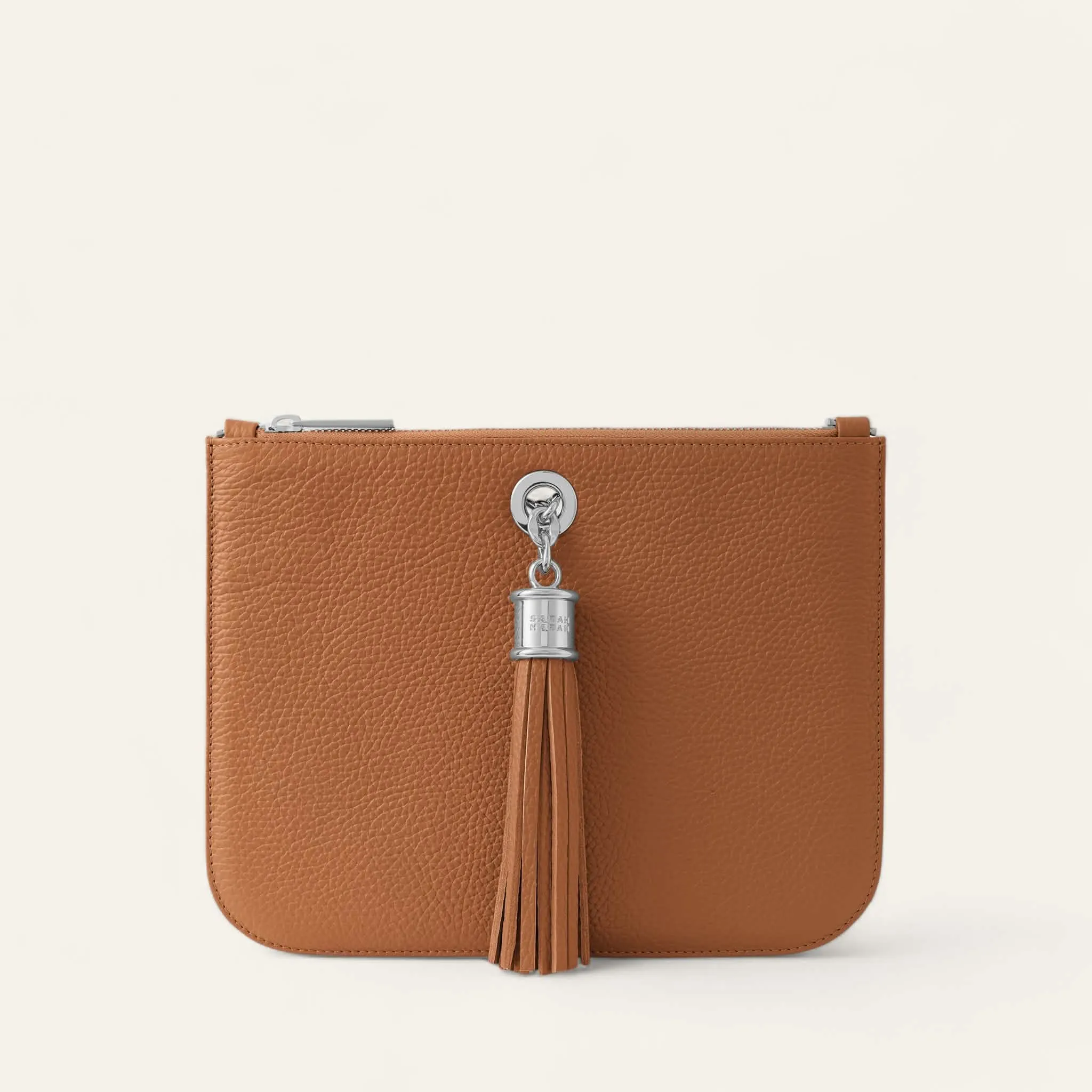 Dahlia Tote | Tan with Silver hardware