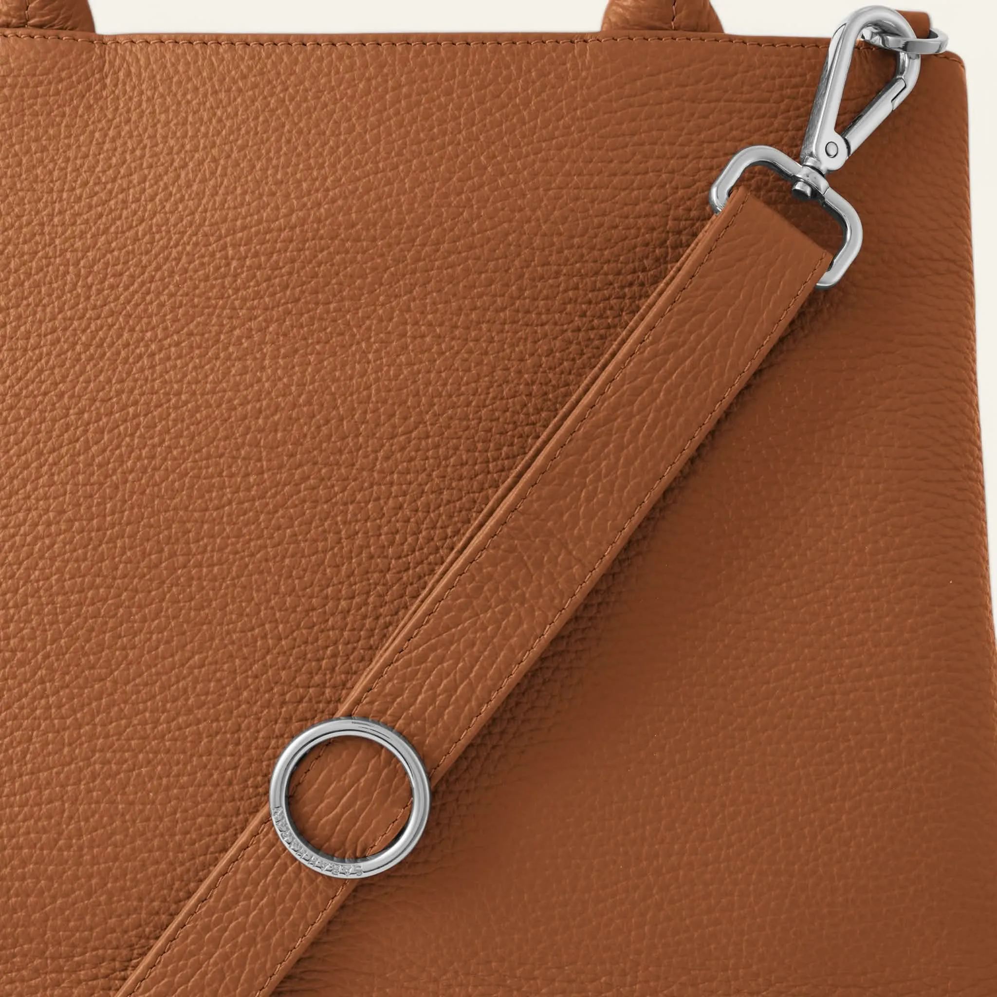 Dahlia Tote | Tan with Silver hardware