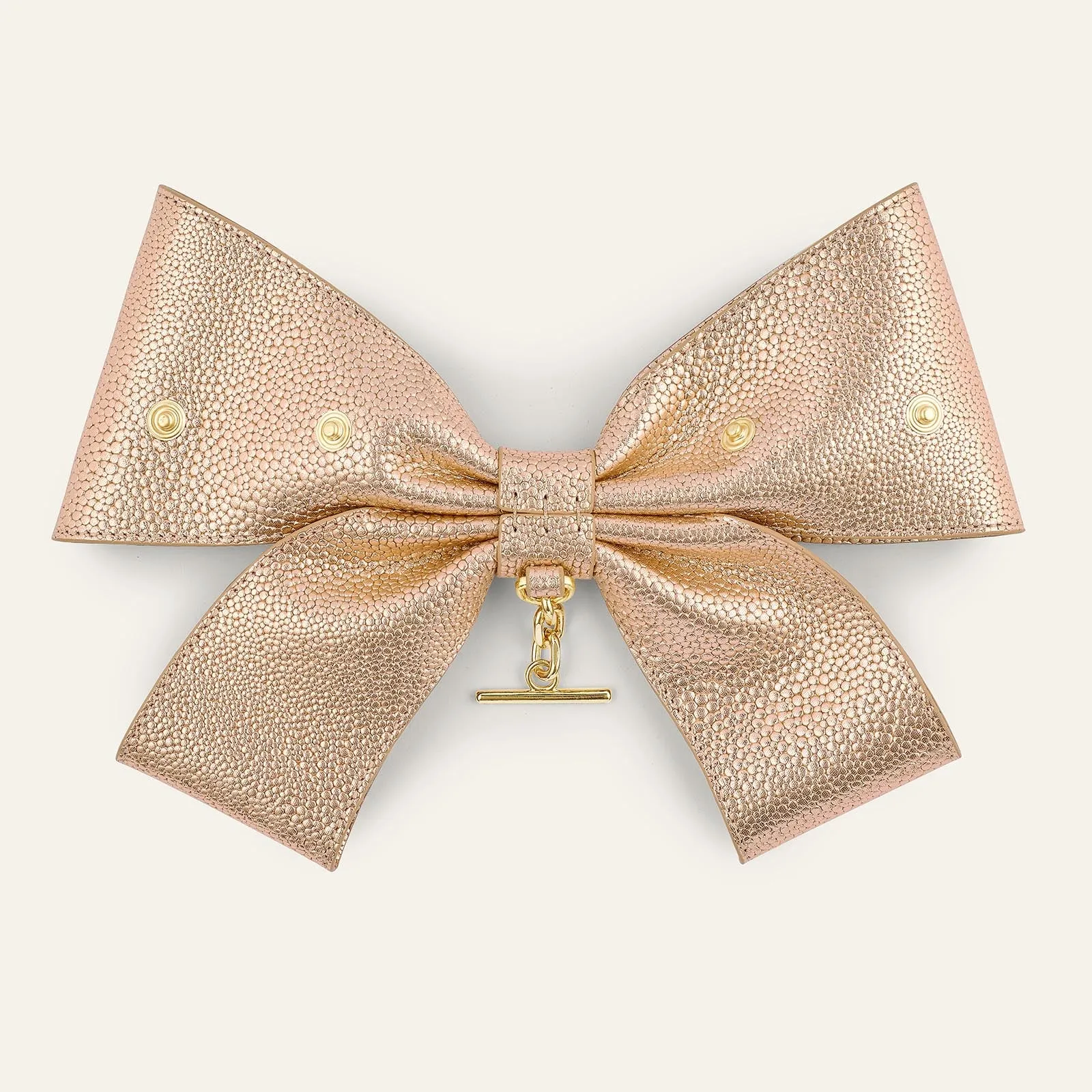 Deco Bow | Blush Rose with Gold hardware