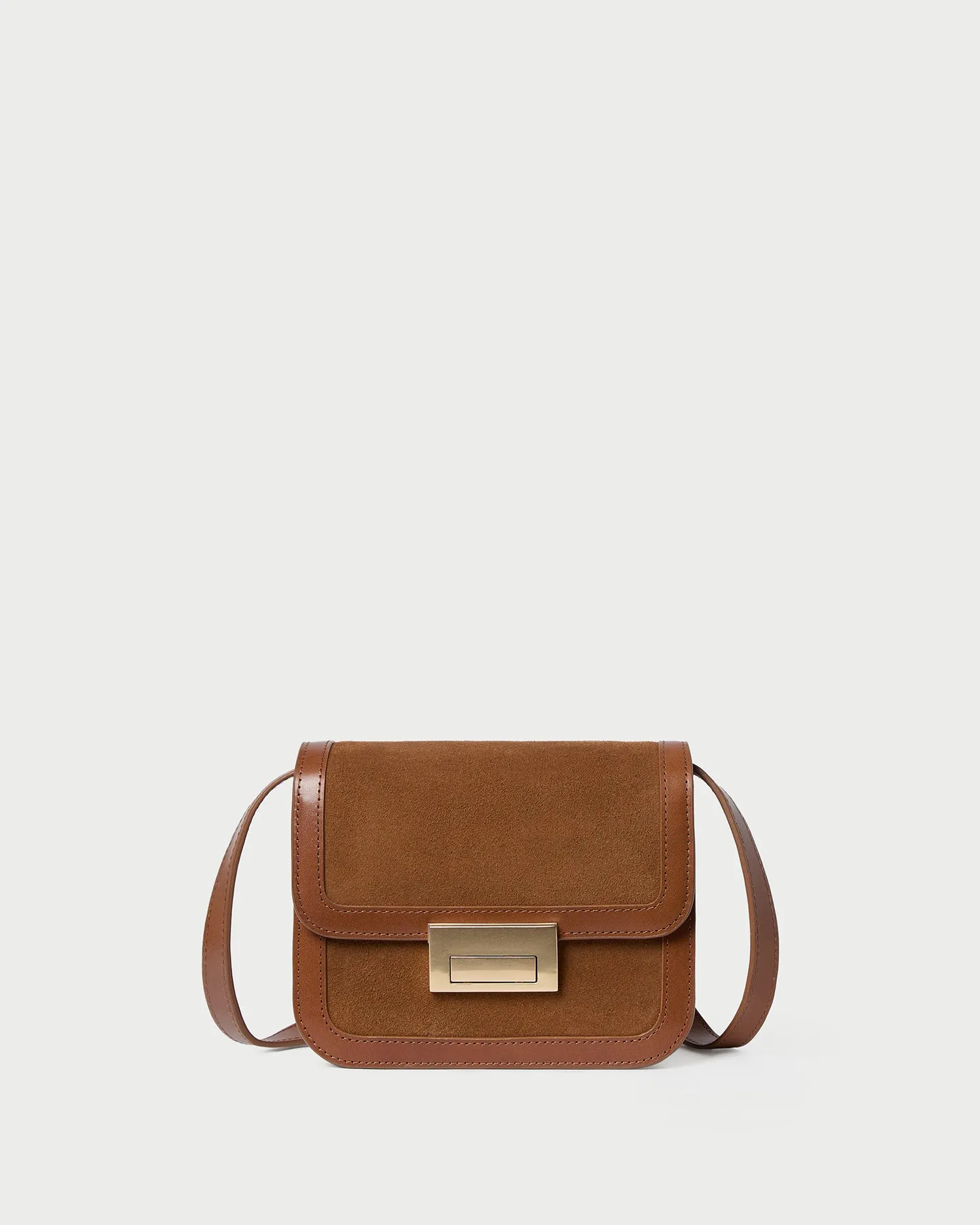 Desi Cacao Suede/Leather Crossbody