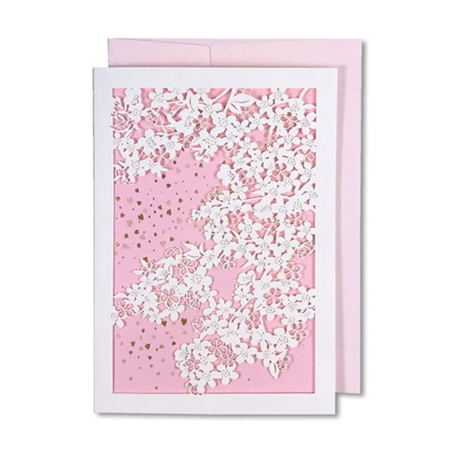EASE Sakura Card Laser Cut - Pink