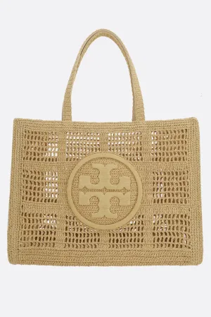 Ella large tote bag in raffia