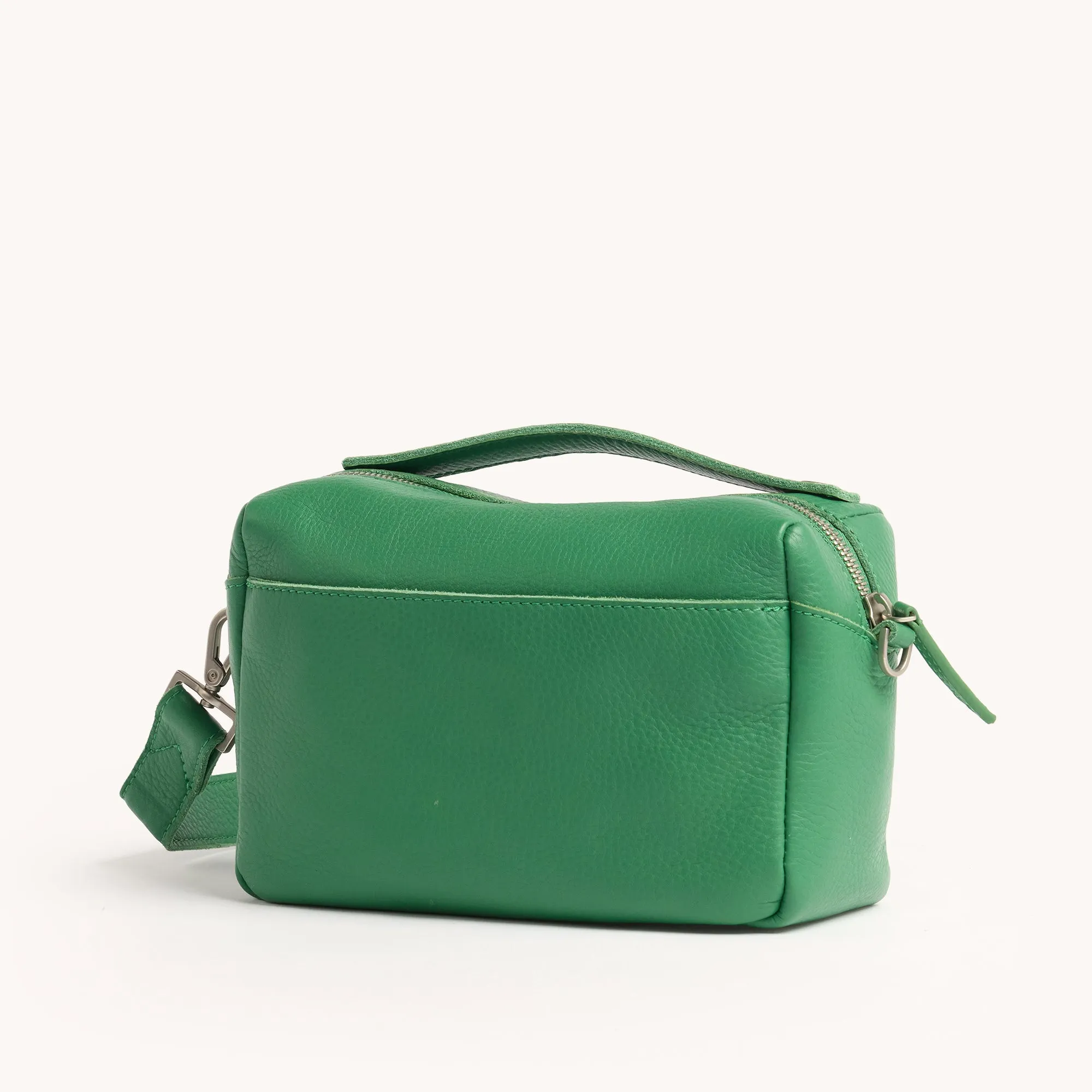 Evan Crossbody | Lime Zest/Brushed Silver | Sml
