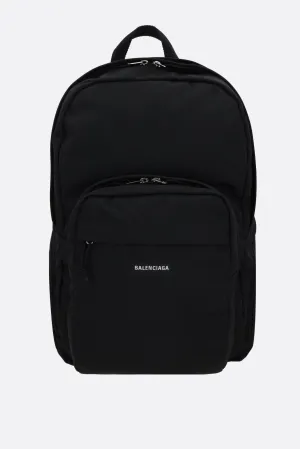 Explorer multipocket backpack in recycled nylon