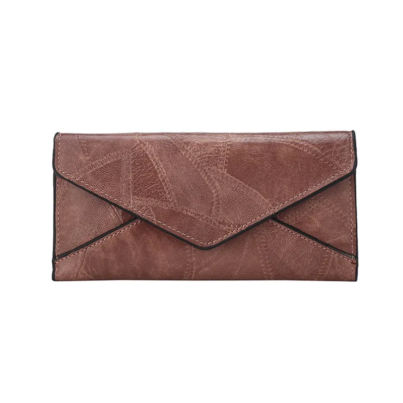 Fashion Long Wallet For Women Bill Wallet  Solid Color Large Capacity