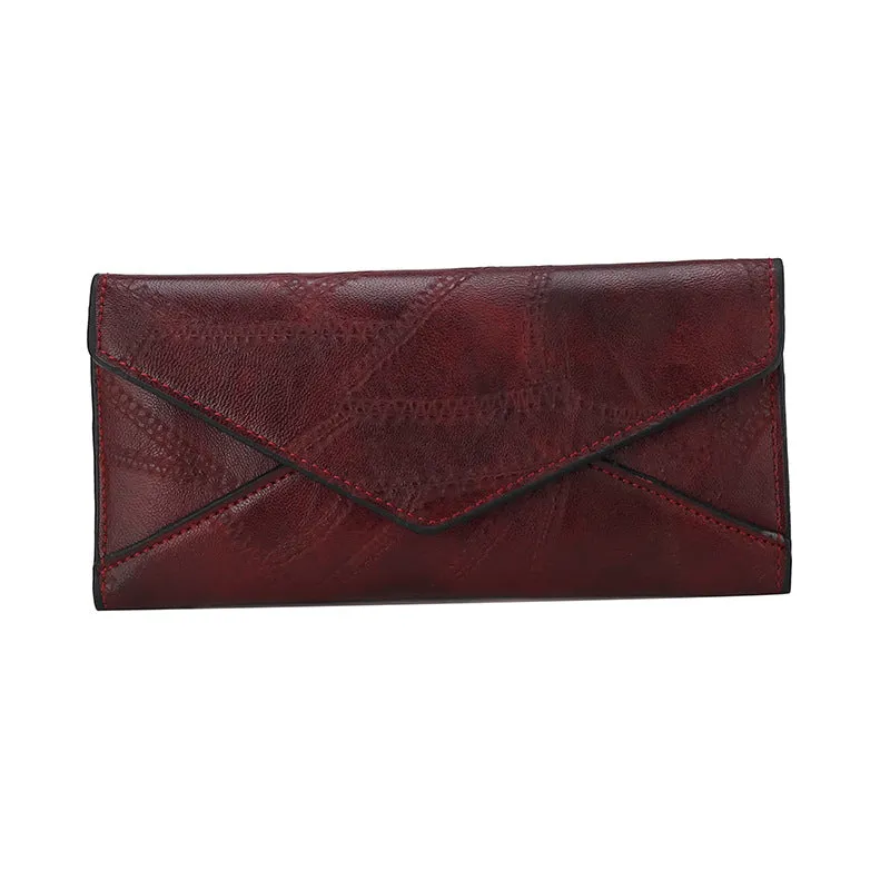 Fashion Long Wallet For Women Bill Wallet  Solid Color Large Capacity