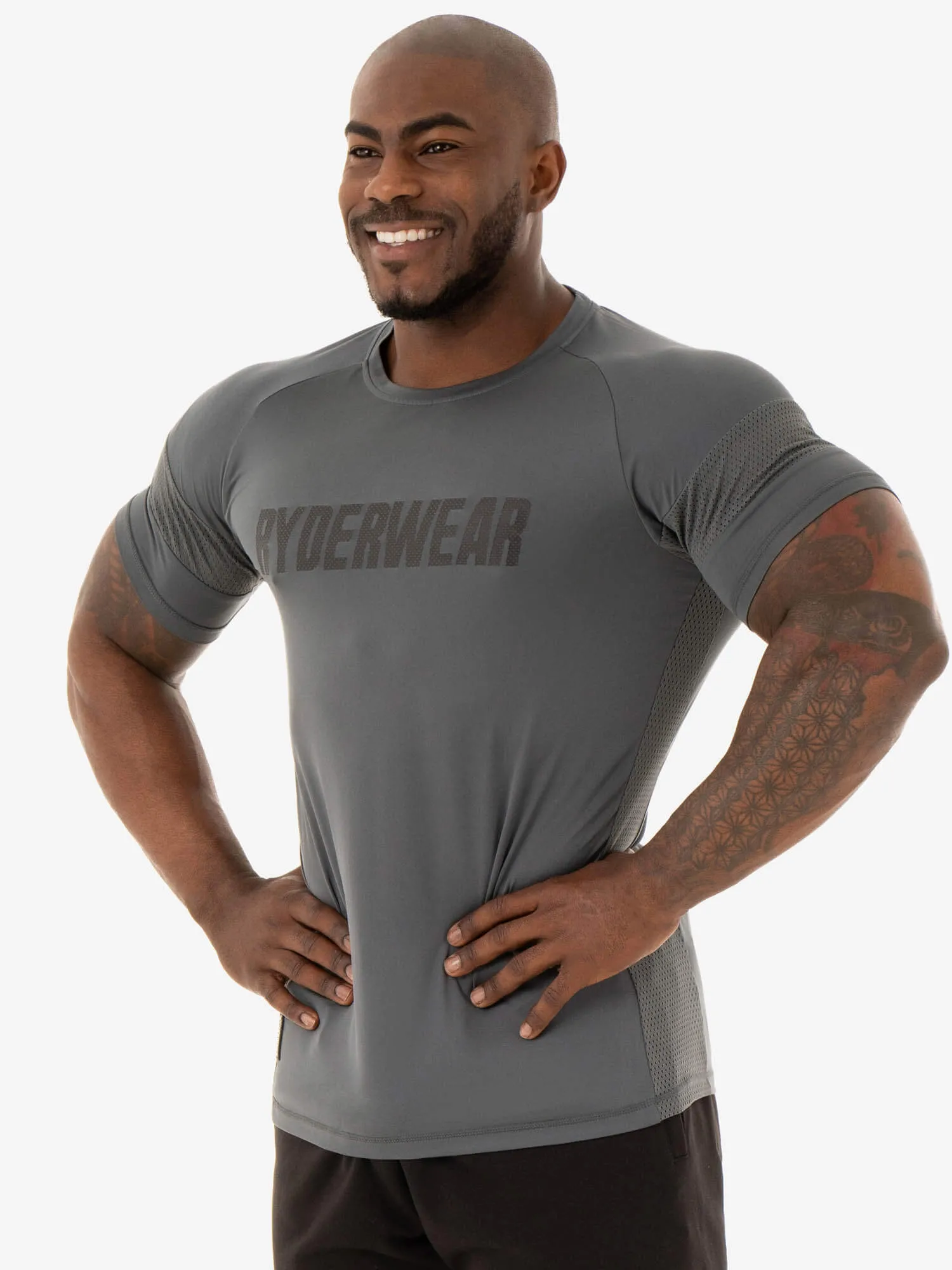 Flex Mesh T-Shirt - Charcoal