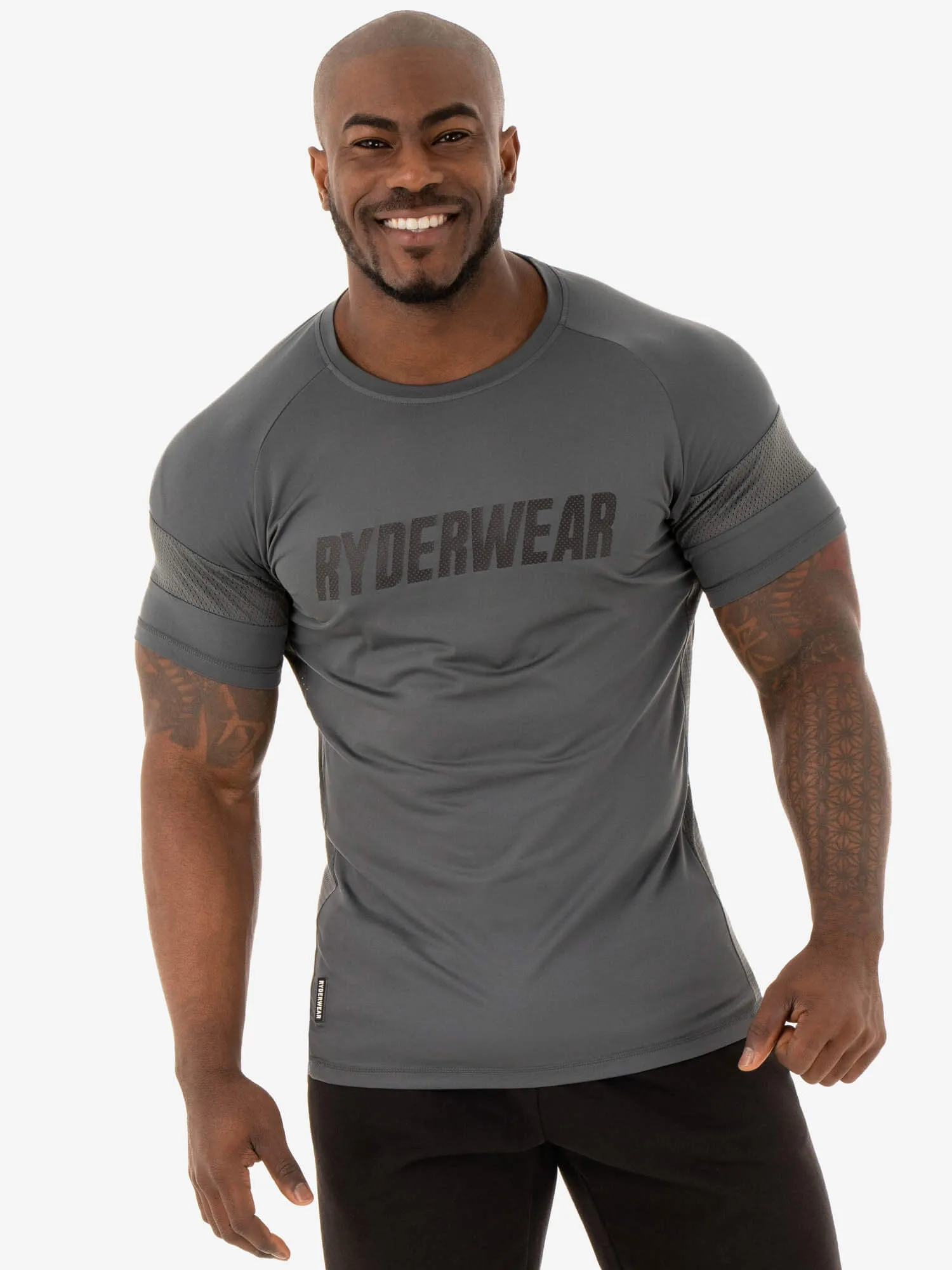 Flex Mesh T-Shirt - Charcoal