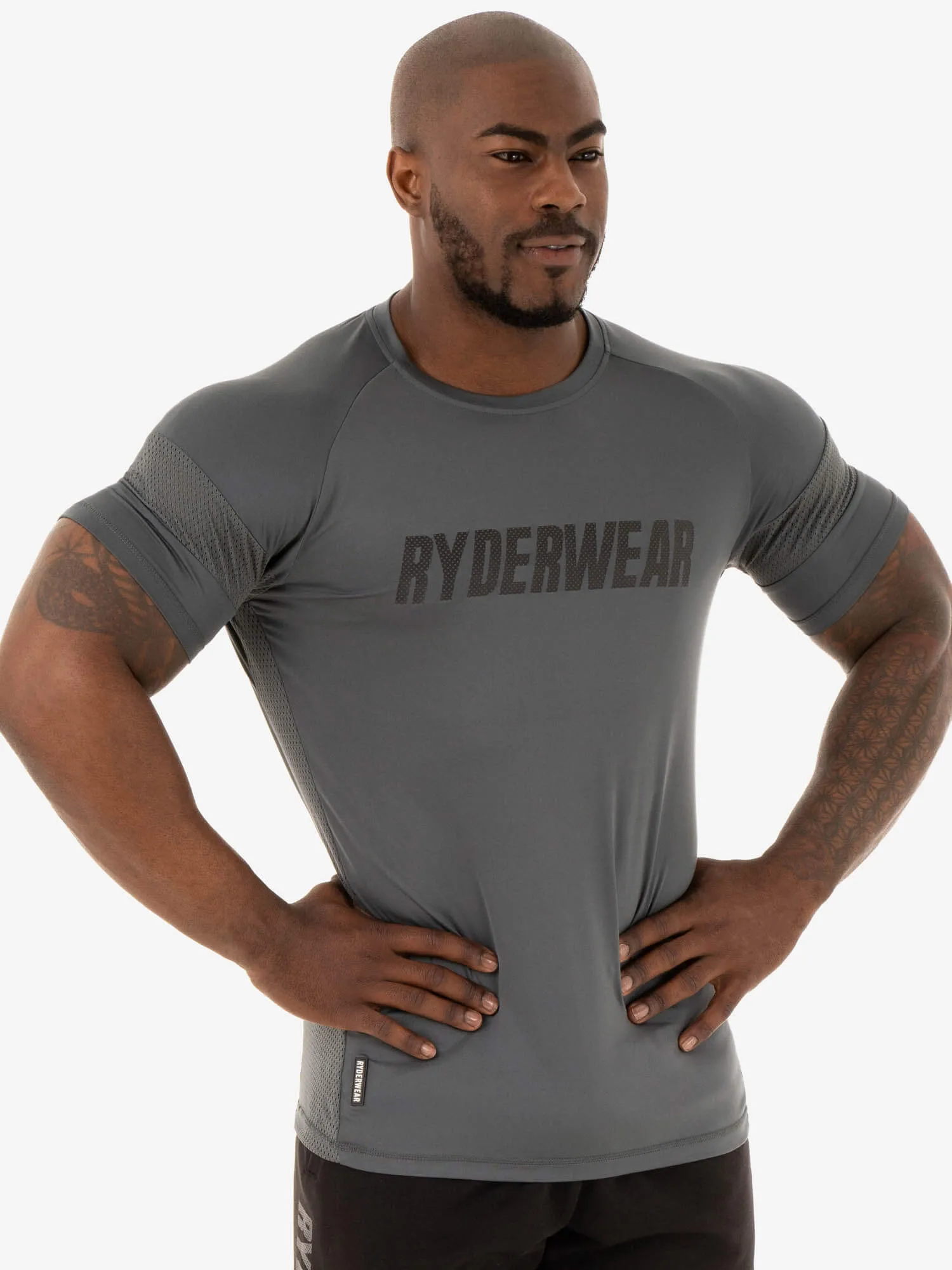 Flex Mesh T-Shirt - Charcoal
