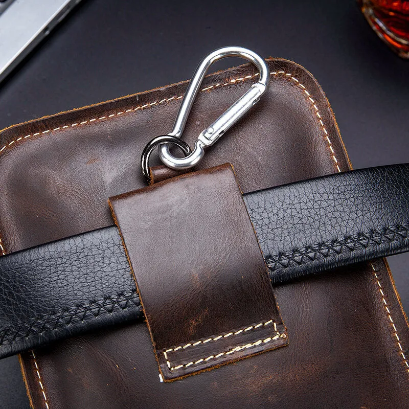 Genuine Leather Phone Bag Waist Bag Shoulder Bag All IN 1