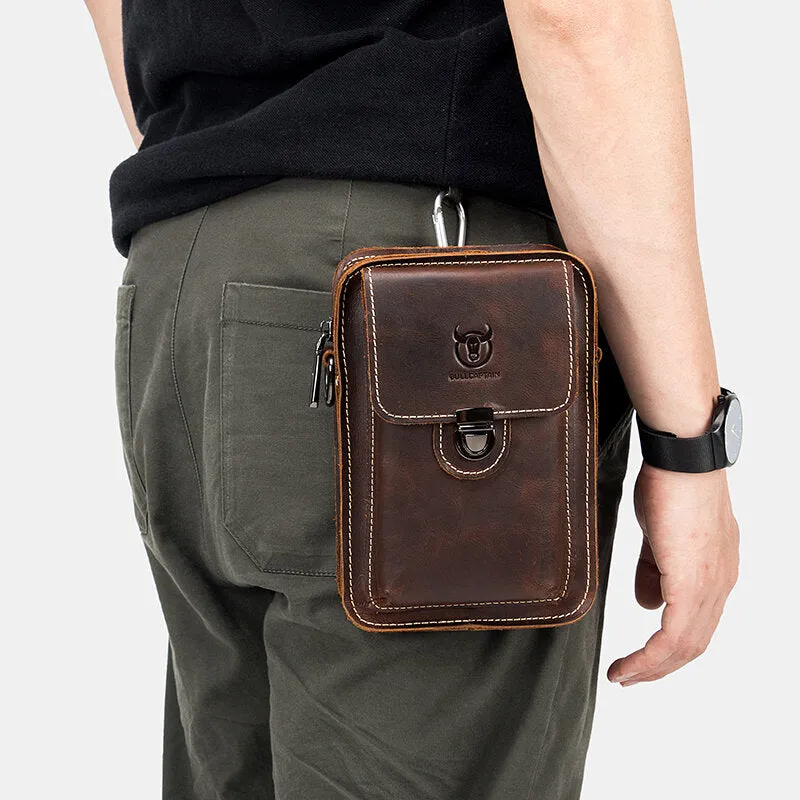 Genuine Leather Phone Bag Waist Bag Shoulder Bag All IN 1