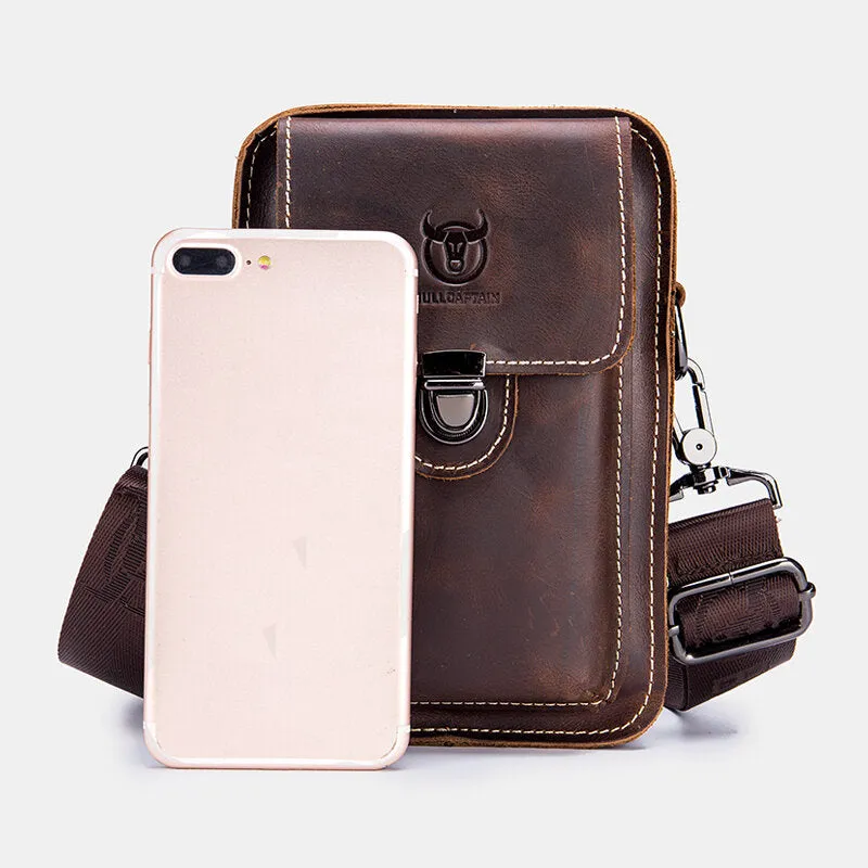 Genuine Leather Phone Bag Waist Bag Shoulder Bag All IN 1
