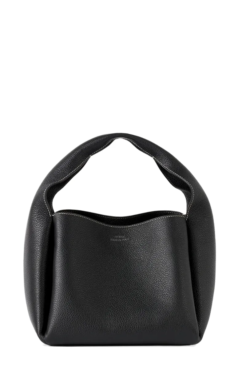 Grained-Leather Bucket Bag