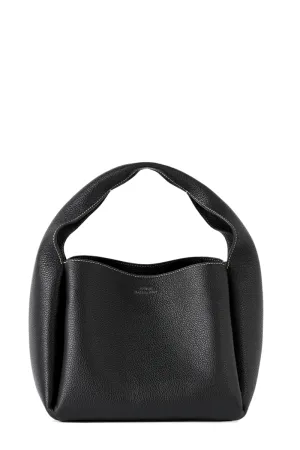 Grained-Leather Bucket Bag