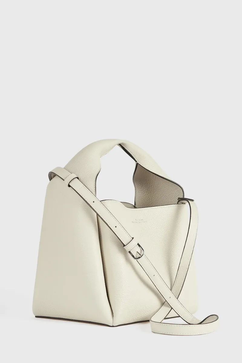 Grained-Leather Bucket Bag