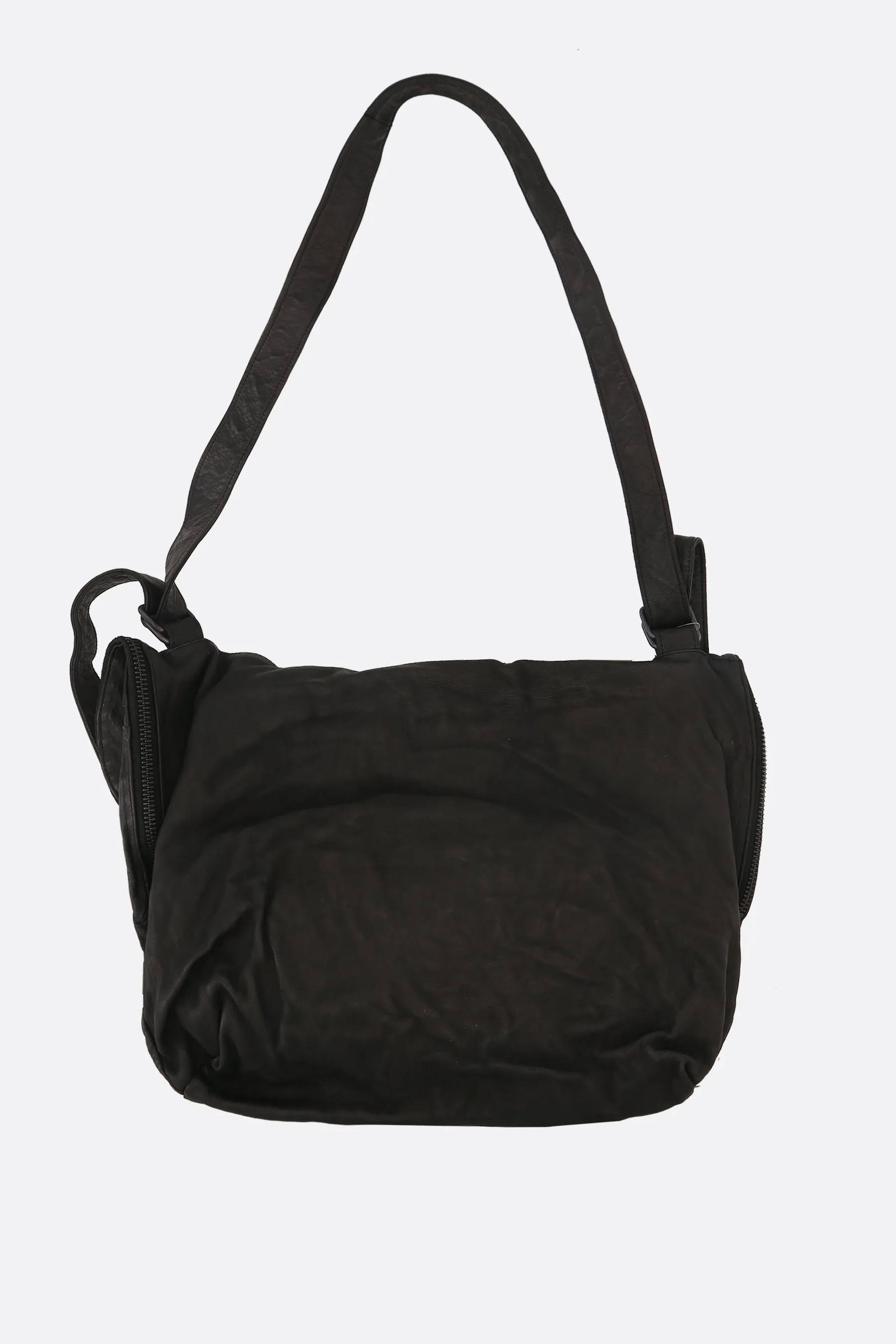 grainy leather crossbody bag