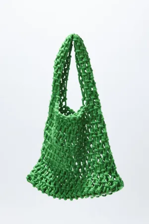 Green Crochet Bag