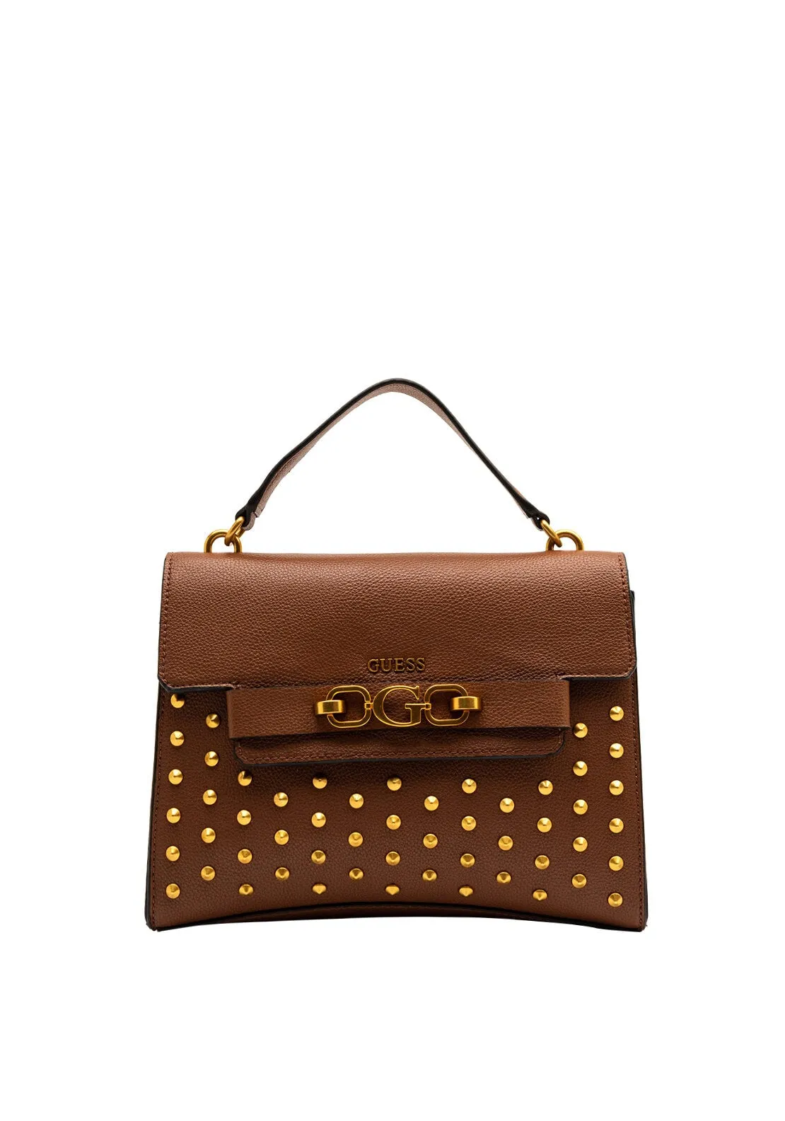 Guess Zira Studded Crossbody Bag, Cognac