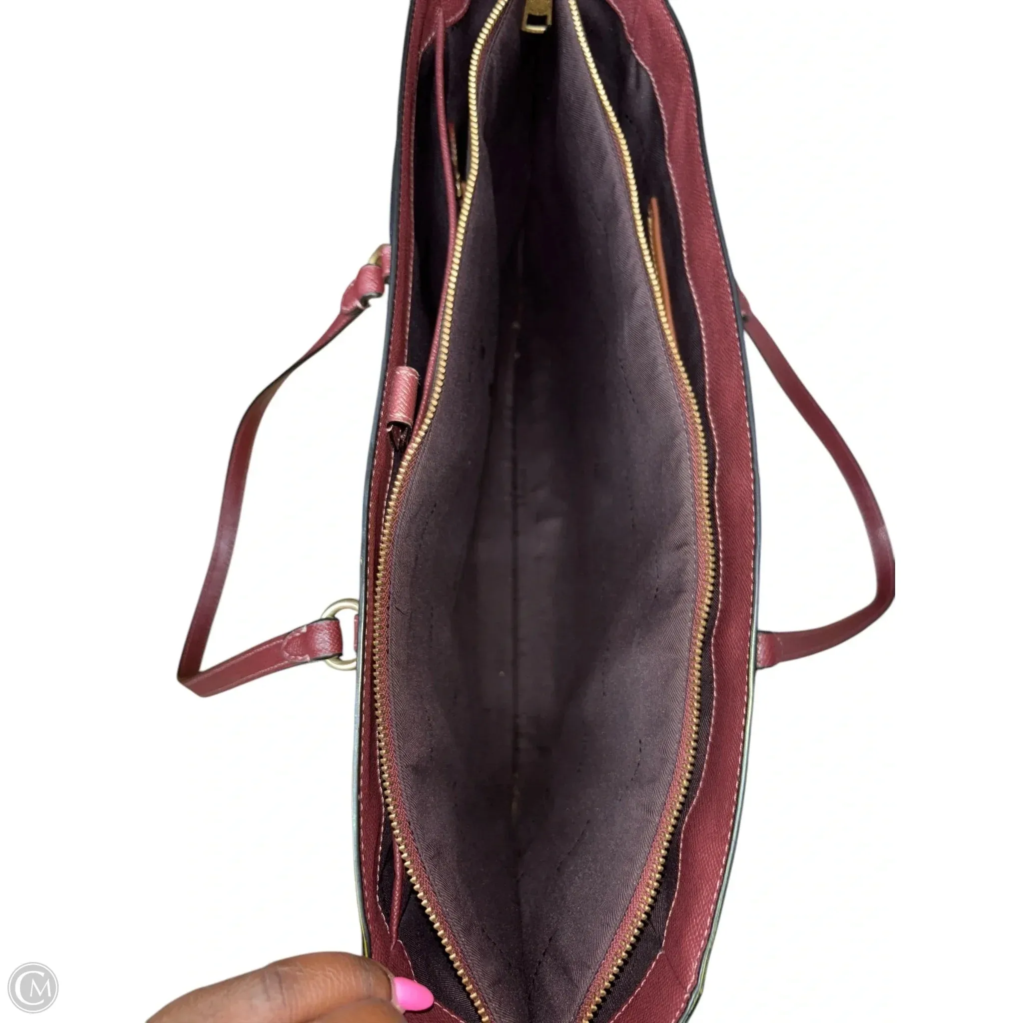 Handbag Designer By Coach, Size: Large