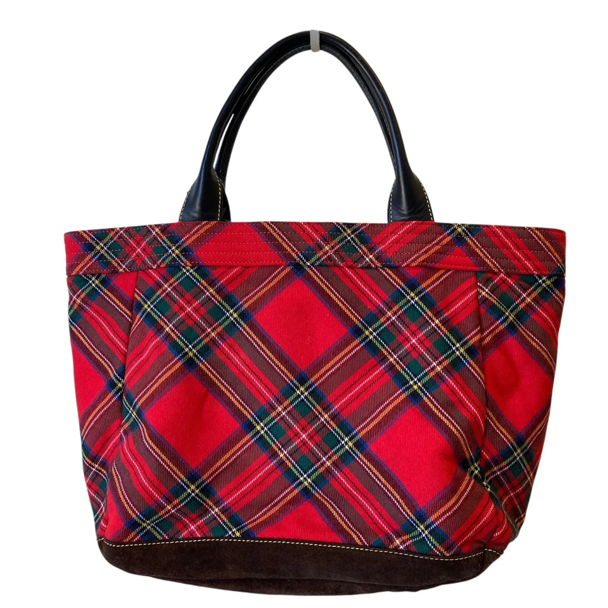 Handbag Designer By Dooney And Bourke In Plaid Pattern, Size:Large