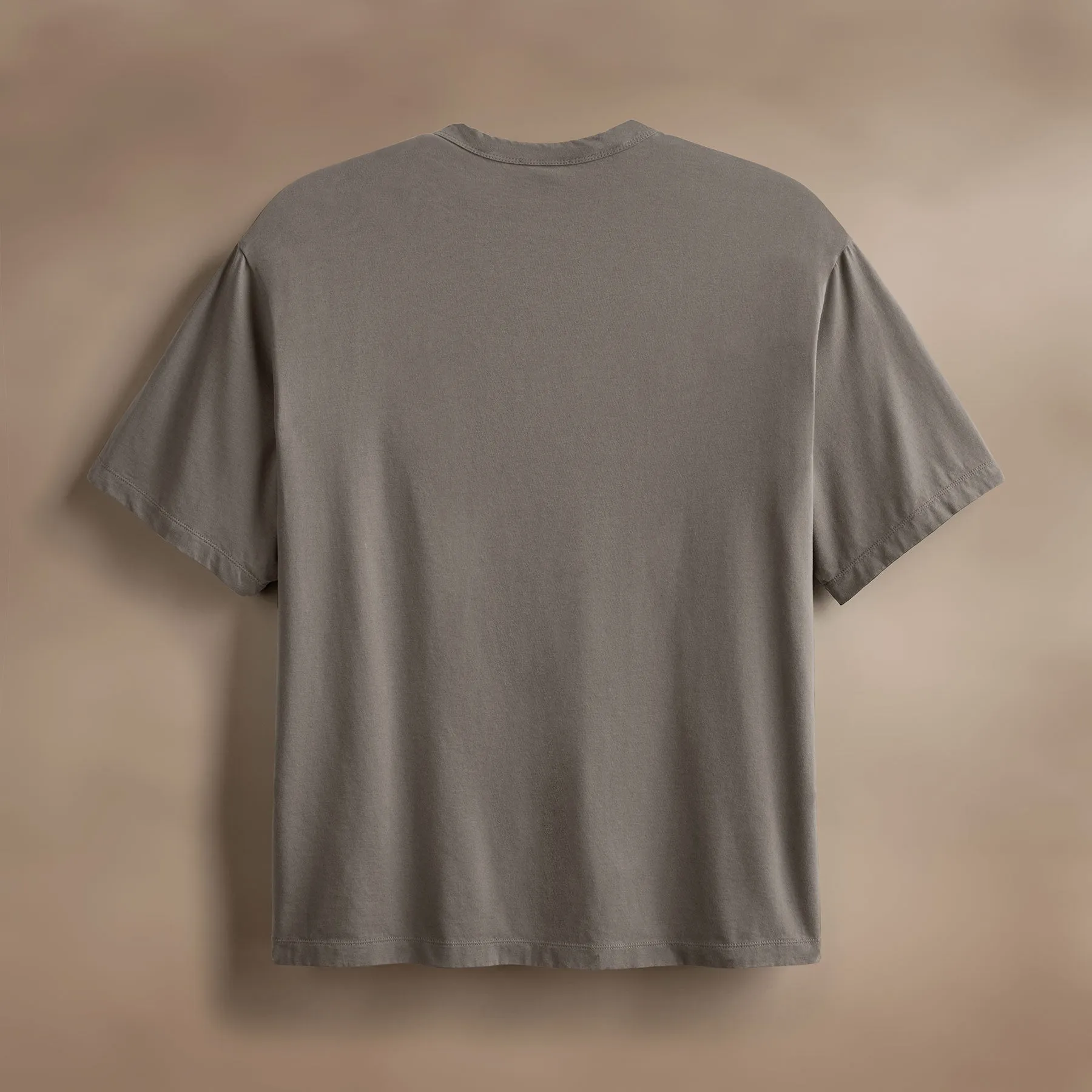 Heavy Luxe Jersey Oversized Crew - Granite