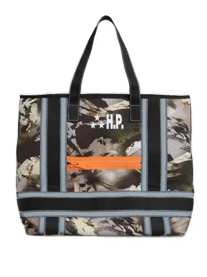 Heron Preston Logo Printed Top Handle Bag