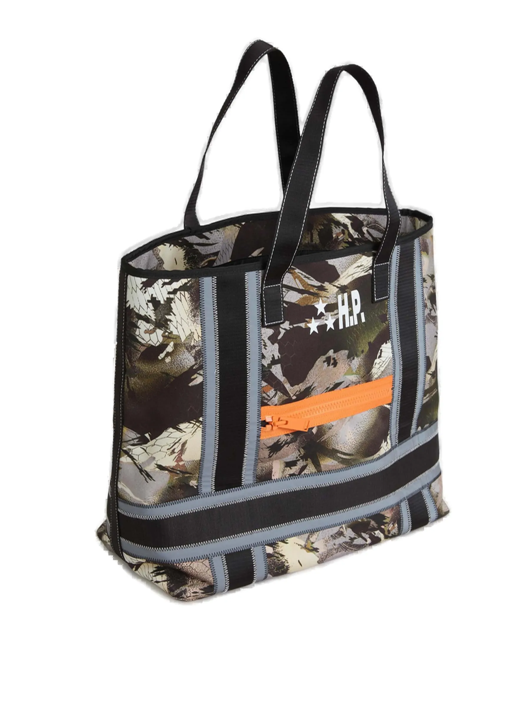 Heron Preston Logo Printed Top Handle Bag
